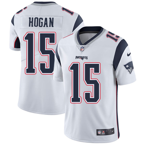 Nike Patriots #15 Chris Hogan White Men's Stitched NFL Vapor Untouchable Limited Jersey - Click Image to Close